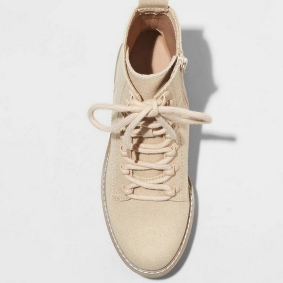 Women's Parker Lace-Up Combat Boots - Universal Thread™ Tan - Picture 3 of 7